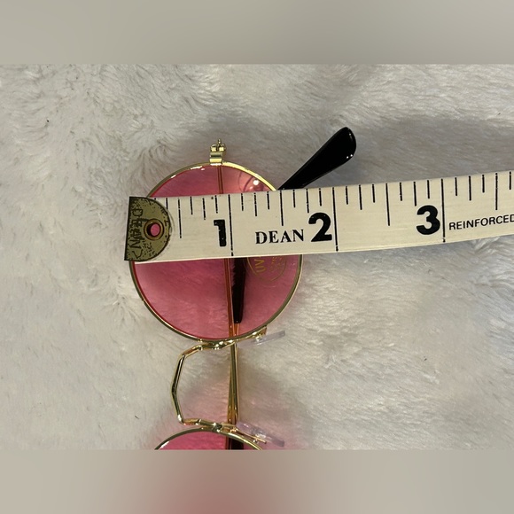 Pink Round Lens Sunglasses - Picture 10 of 11